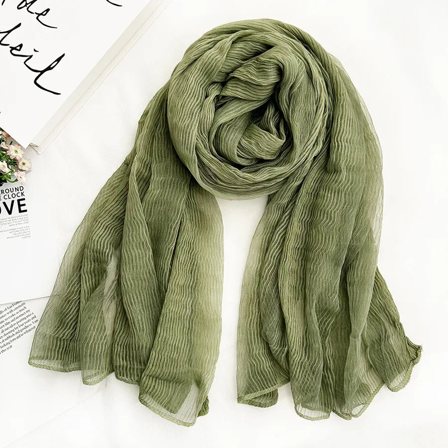 Women's Chinoiserie Ethnic Style Stripe Artificial Cotton  Silk Nylon Silk Scarf