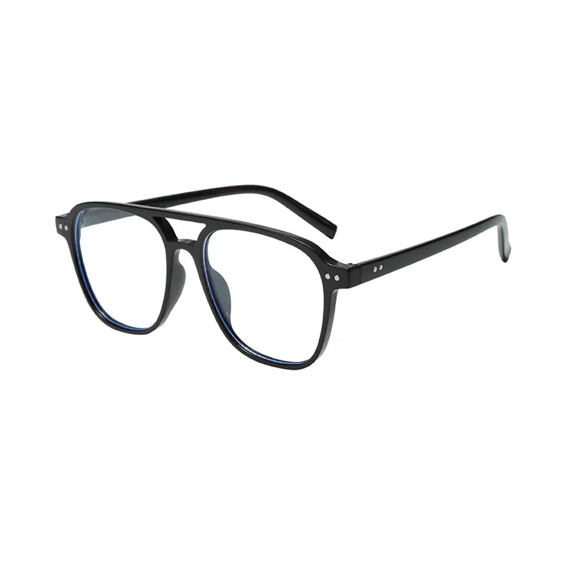 Casual Retro Streetwear Solid Color Pc Square Full Frame Men's Sunglasses
