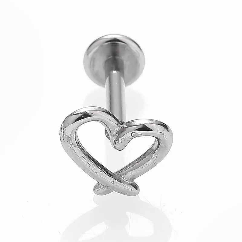 1 Piece Lip Rings Sexy Simple Style Water Droplets 316L Stainless Steel  18K Gold Plated Lip Rings Ear Cartilage Rings & Studs