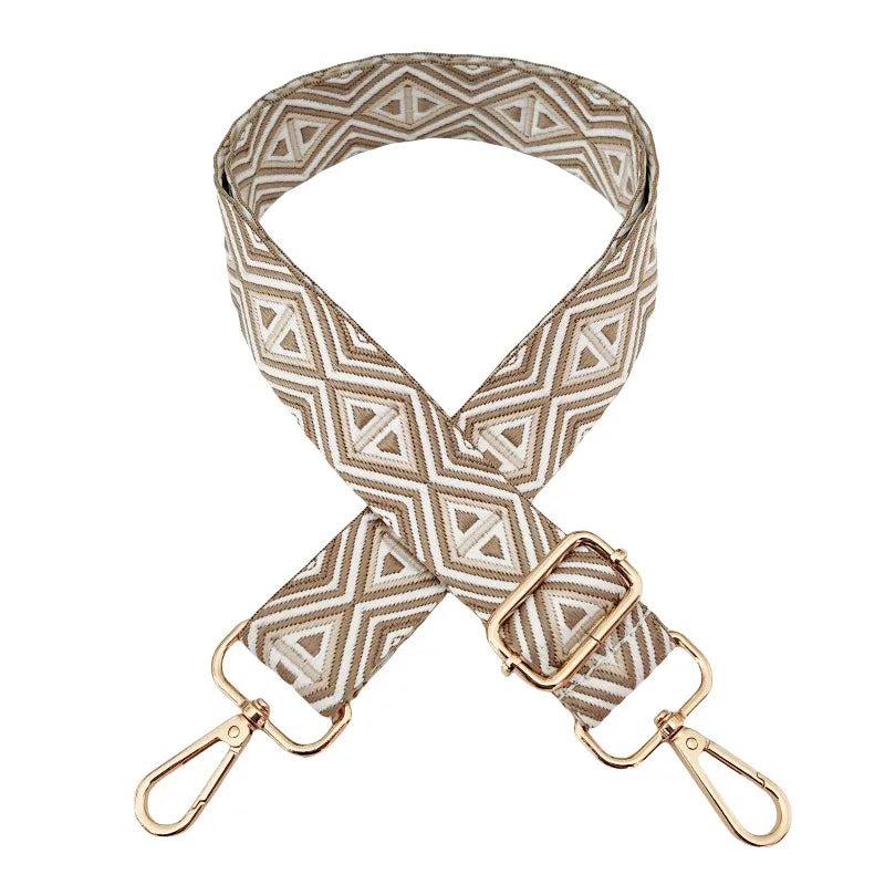 Polyester cotton Geometric Bag Strap