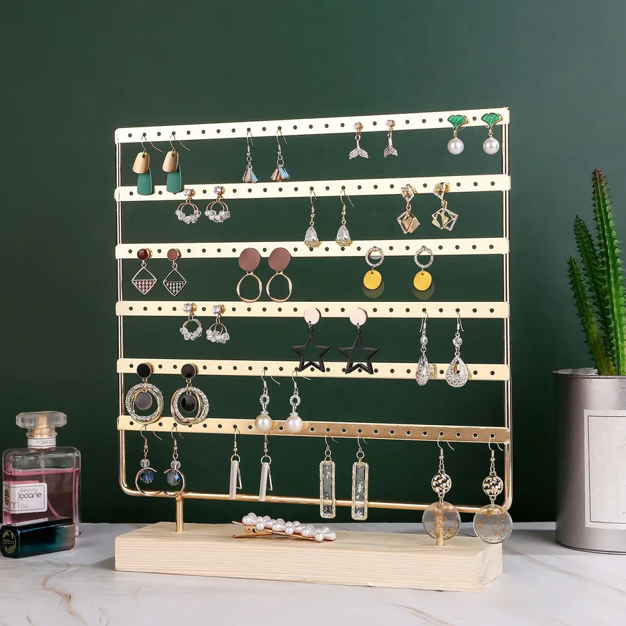 hot selling jewelry rack earrings display stand removable wooden bottom earrings Jewelry earrings storage rack