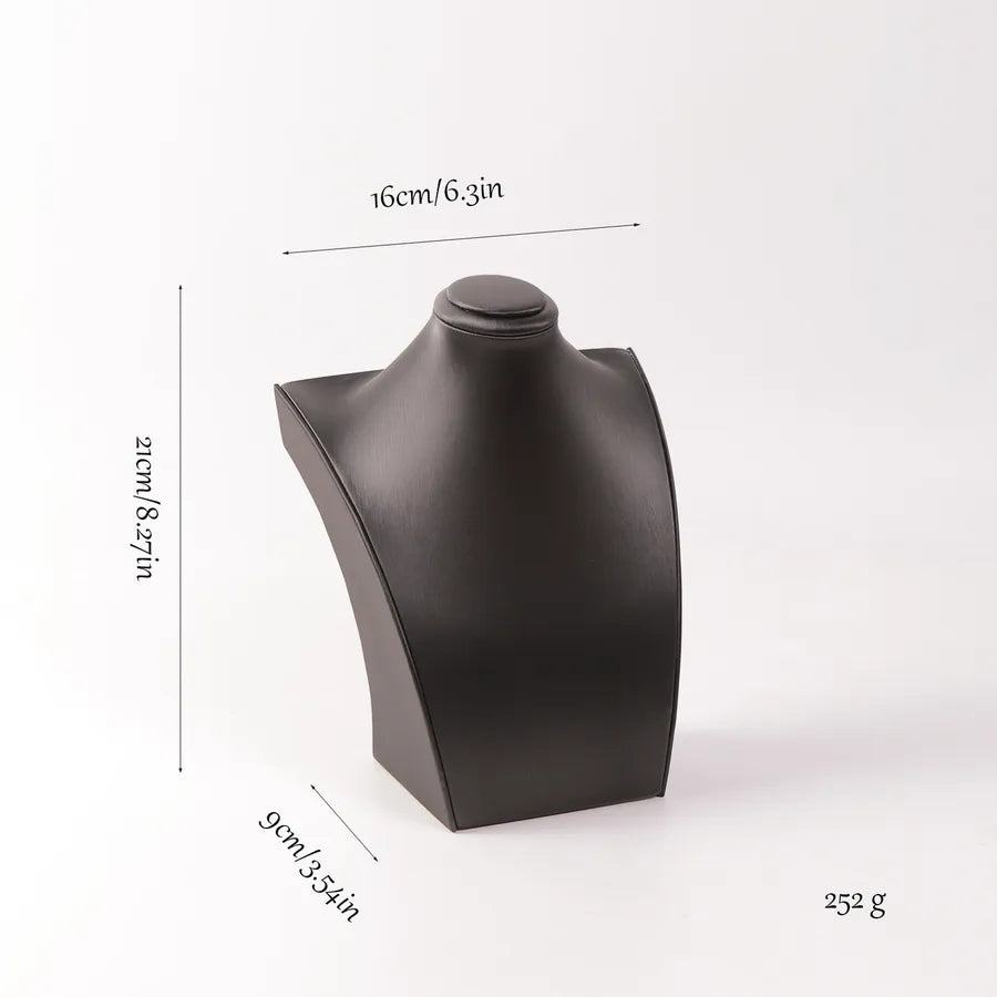 Jewelry Display Necklace Stand Matte Leather Portrait Neck Mannequin Display Window Ornament Accessory Premium Feeling