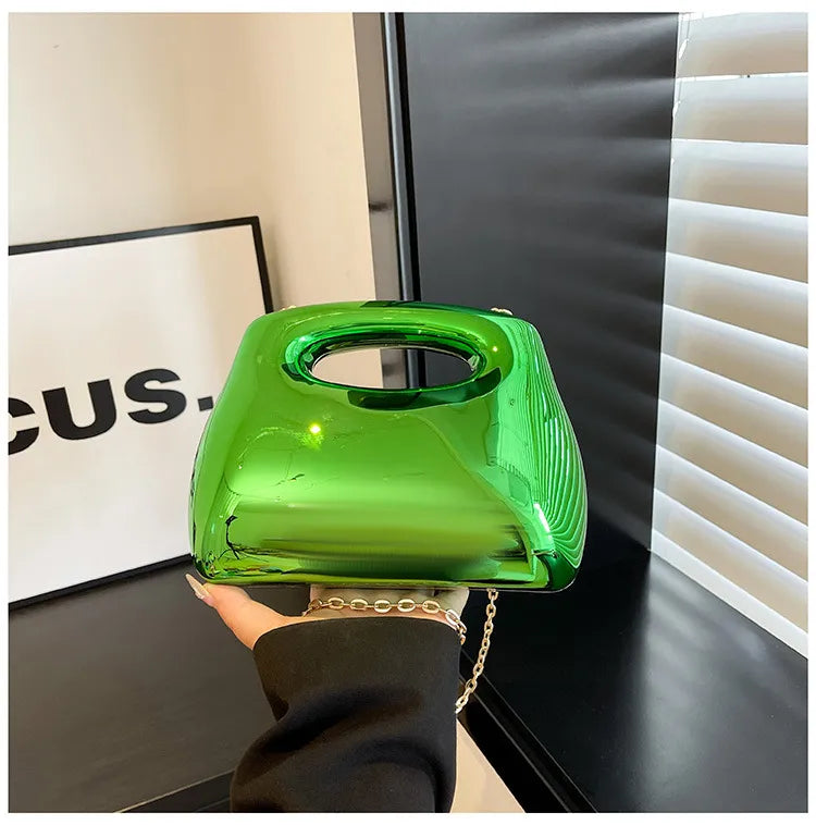 Women's Medium Arylic Solid Color Streetwear Square Magnetic Buckle Shoulder Bag Handbag Crossbody Bag