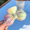 Elegant Sweet Women's Bow Knot Fish Tail Twist Plastic UV Plating Hair Claws