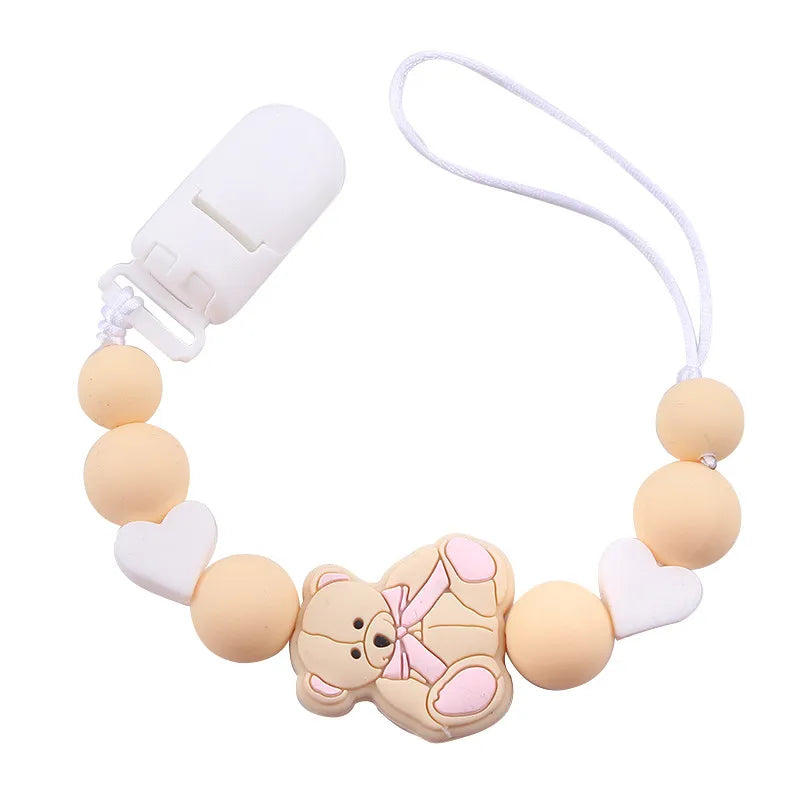 Cute Bear Silica Gel Baby Accessories