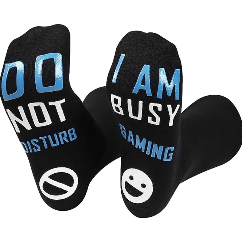 unisex casual letter cotton crew socks a pair