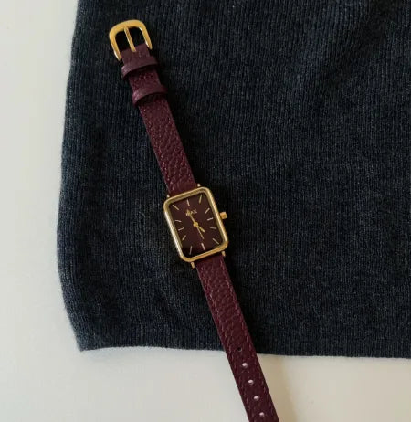 Retro Classic Style Geometric Buckle Quartz Watch Women's Watches