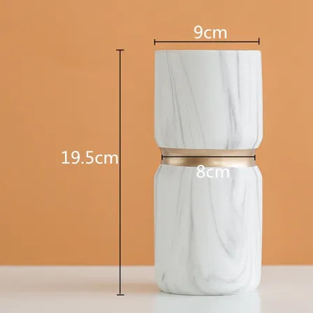 Casual Classic Style Geometric ceramics Vase Artificial Decorations