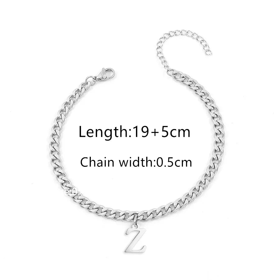 Simple Style Classic Style Letter 201 Stainless Steel 304 Stainless Steel Men's Bracelets
