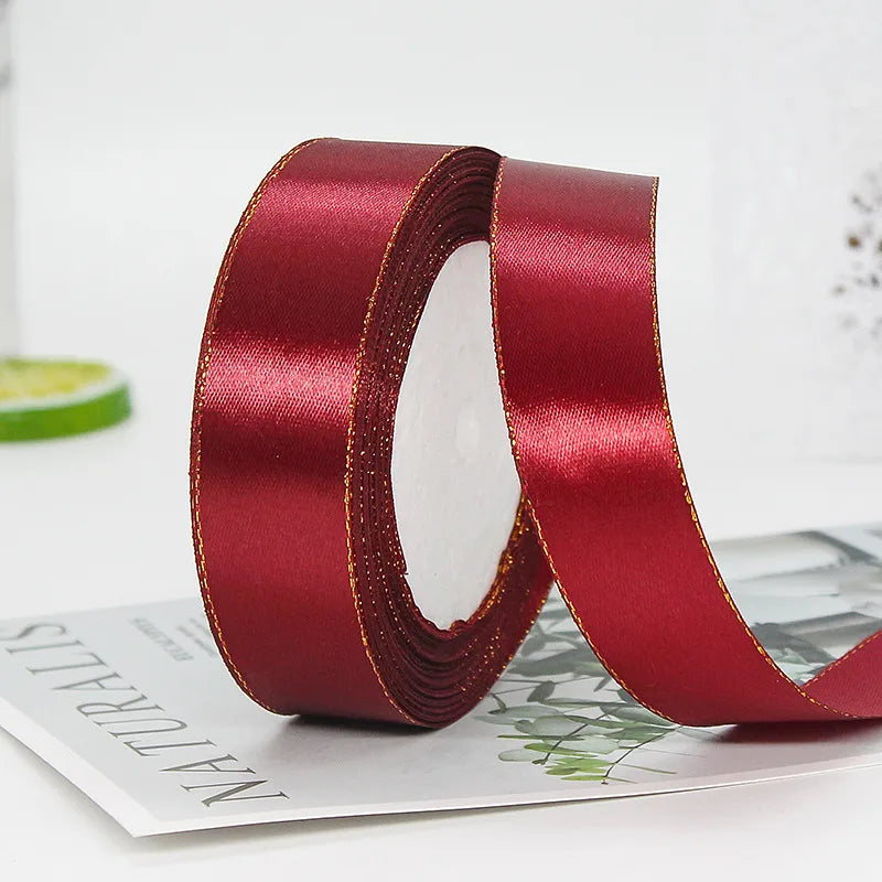 Classic Style Solid Color Polyester Holiday Wedding Birthday Party Supplies Gift Wrapping Supplies 1 Roll