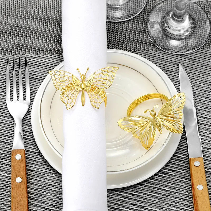 Elegant Butterfly Iron Napkin ring 1 Piece