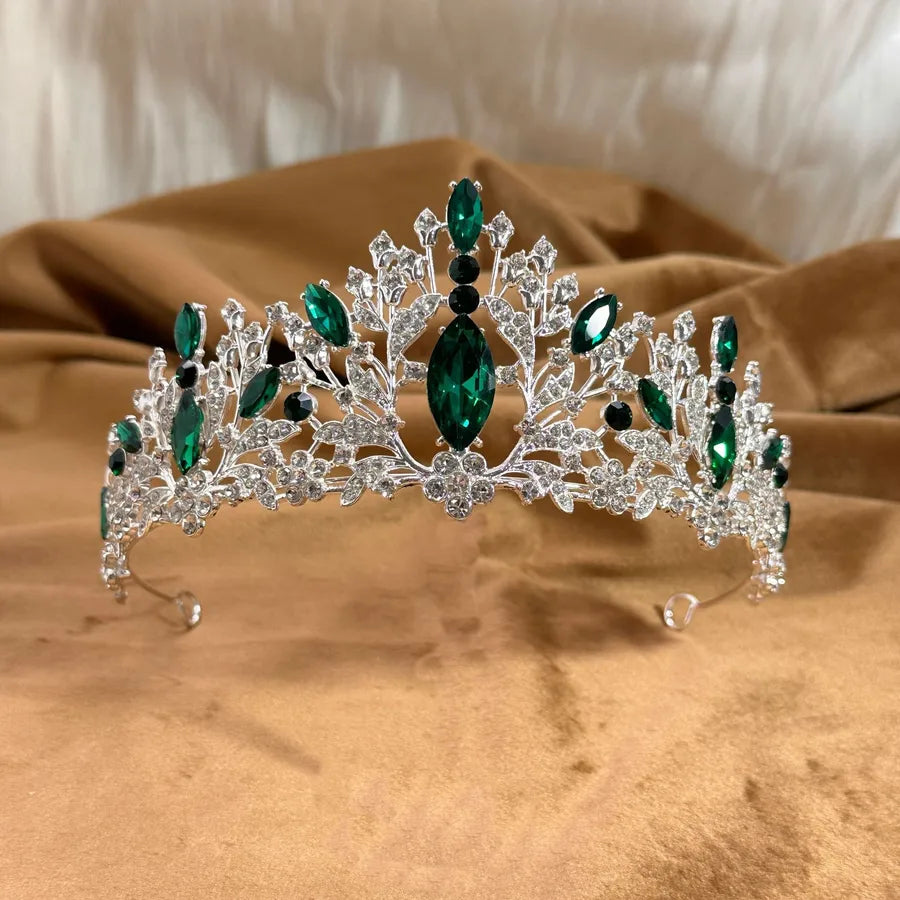 New Bride Headwear Crown Alloy Rhinestone Hair Accessories Hair Crown Wedding Wedding Party Performance Accessories