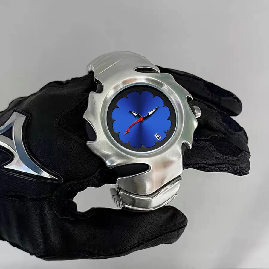 Streetwear Geometric Butterfly Double Snap Quartz Men's Watches