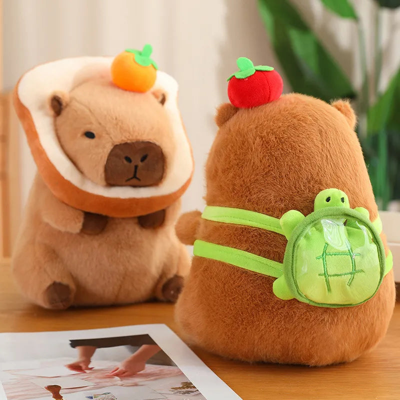 Trendy Capybara Plush Toy Cute Birthday Gift Children's Stuffed Animal Doll Transforming Plushie PP Cotton Material