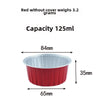 Baking Mold Pudding Cup Air Fryer Special Color Aluminum Foil Box Cake Baking Cup Round Bowl Cake Box