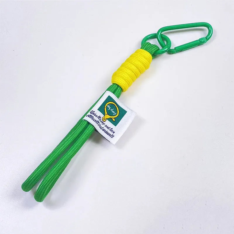 Cute Metal Keychain Pendant Beaded Bookbag Girl's Bag Charm  Style Cartoon Design Half Handmade Flower