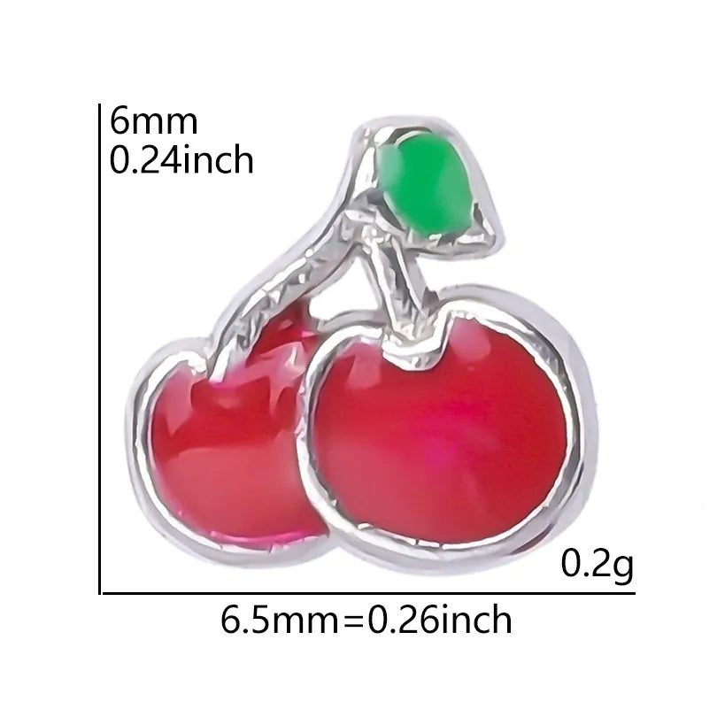 20 PCS/Package Alloy Color Block Pendant