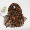 Women's Vintage Style Classic Style Leopard Polyester Printing Silk Scarf