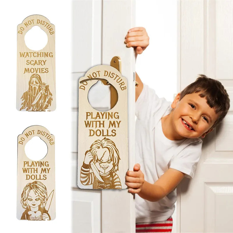 halloween letter wood holiday hanging ornaments