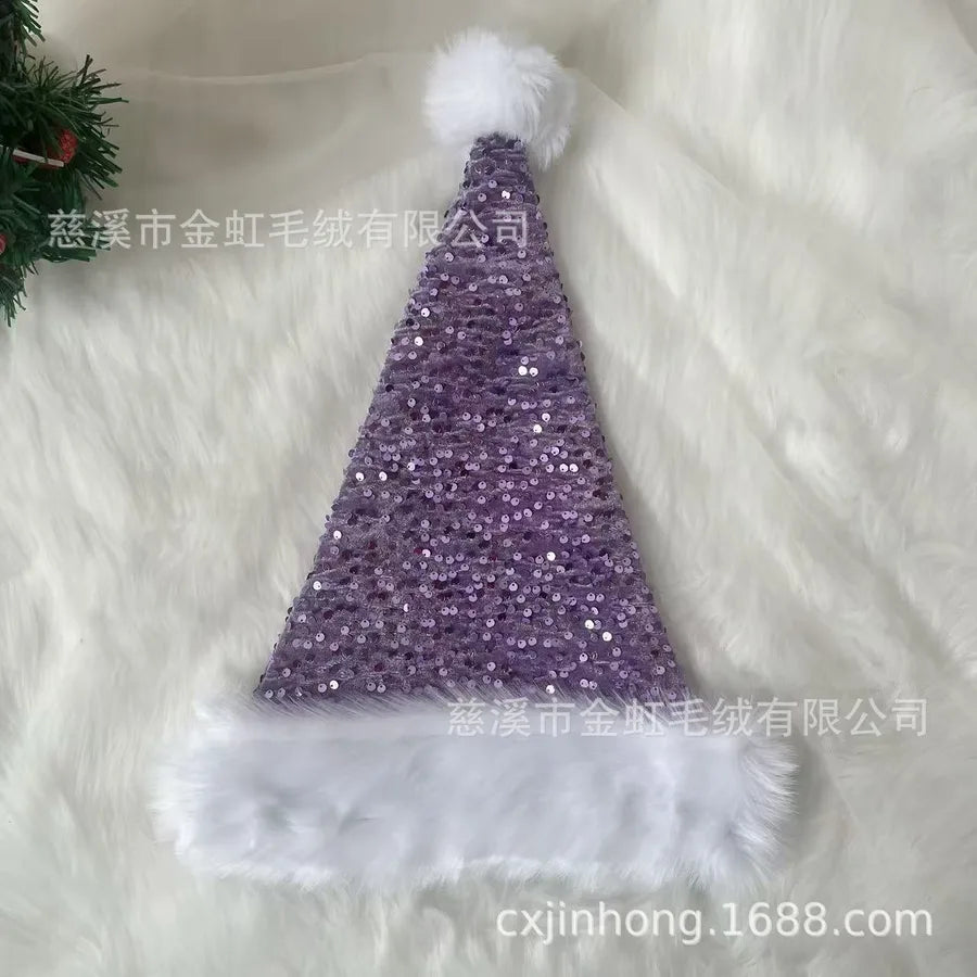 Christmas Basic Simple Style Color Block Nonwoven Party Festival christmas hat