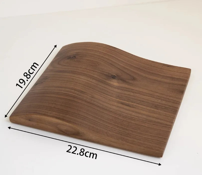 Premium Walnut Wood Board Jewelry Necklace Display Stand Shop Window Pendant Earring Stall Props Antique Style Fashion Accessory