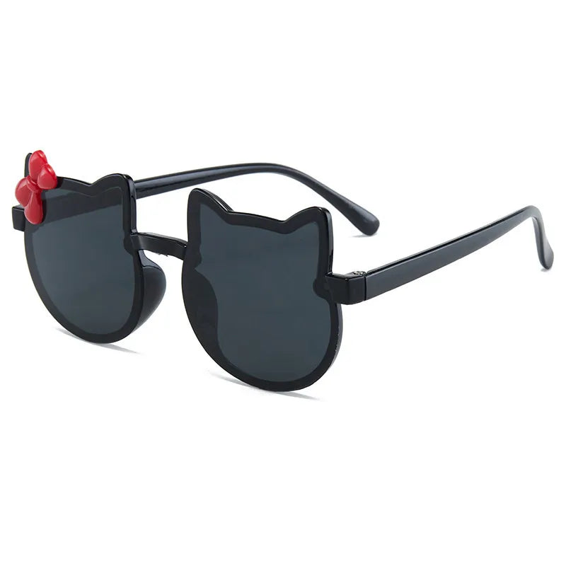 New Style Sunglasses Children's Sunglasses Wholesale Little Girl Cartoon Cute Super Cute Baby Sunshade Color Glasses
