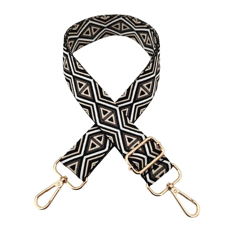 Polyester cotton Geometric Bag Strap