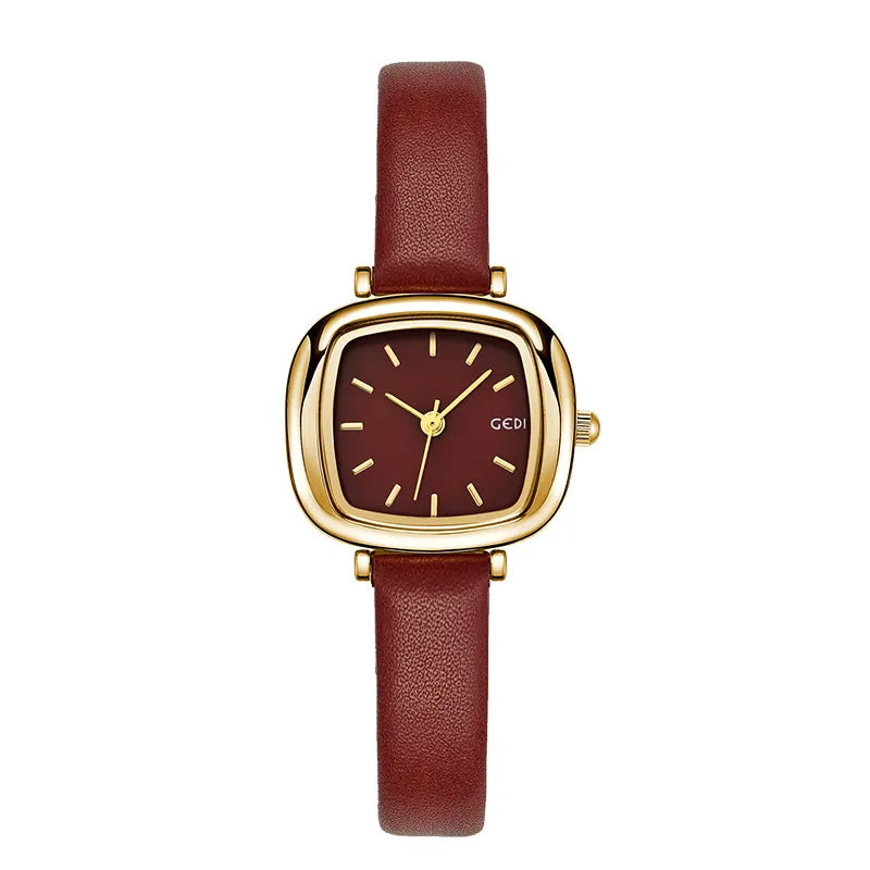Simple Style Solid Color Buckle Quartz Watch Women's Watches