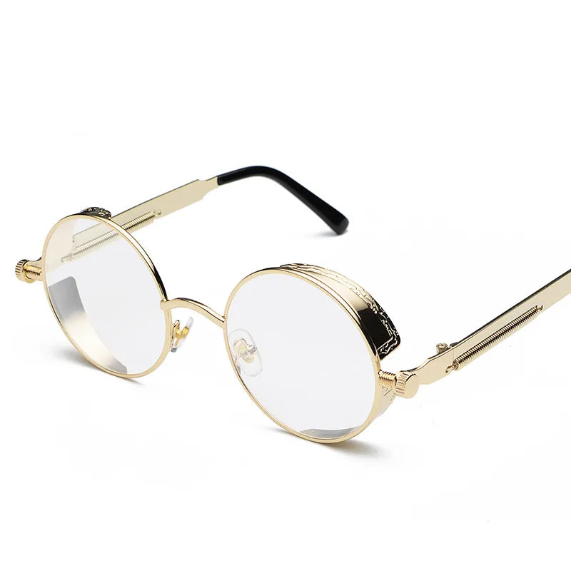 hip-hop punk streetwear round pc round frame full frame men's sunglasses