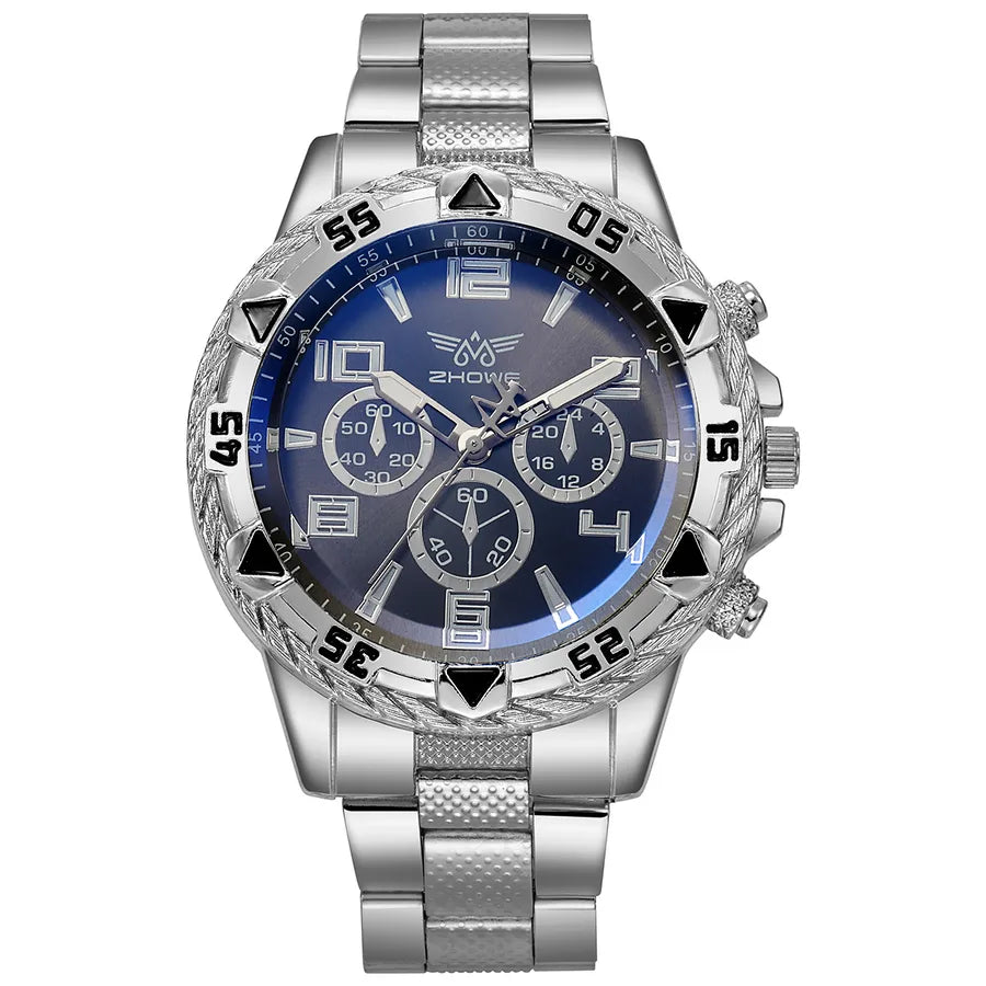 Sports Solid Color Single Folding Buckle Quartz Men's Watches