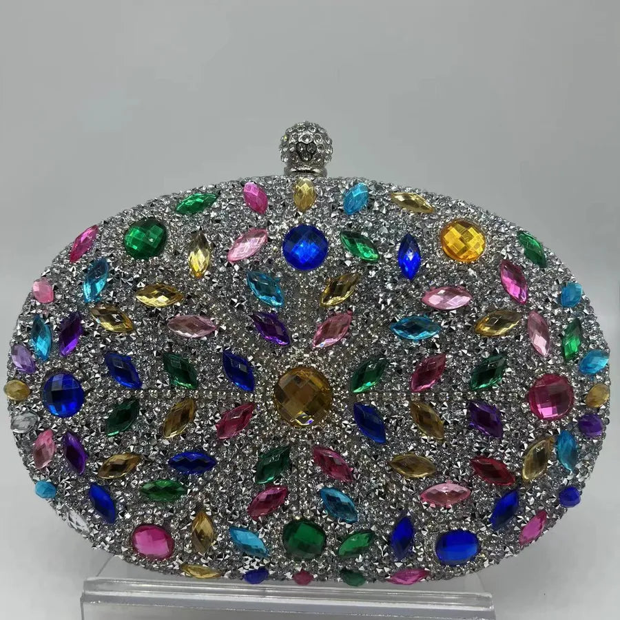 Sunflower Diamond-encrusted Dinner Bag Fashion Banquet Women's Clutch Bag Personality Dress Evening Bag