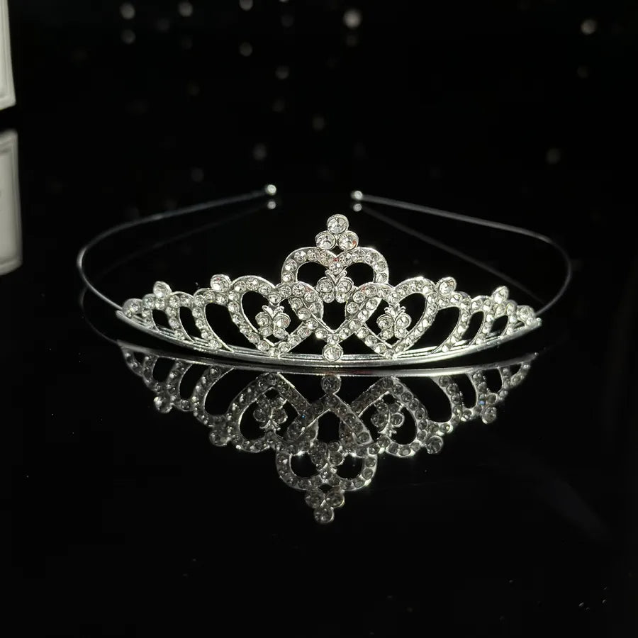Crown headdress children's headdress alloy rhinestone hair accessories baby crown birthday party hair accessories manufacturers wholesale