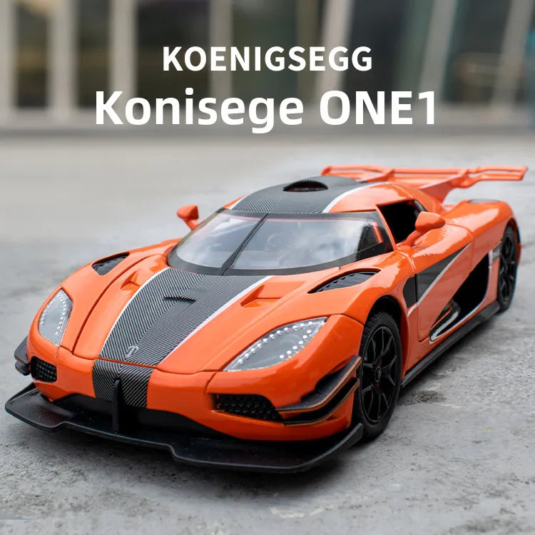 1:24 Coney SEG ONE alloy car model catapult open door Tide play sports car decoration Chenghai toy wholesale