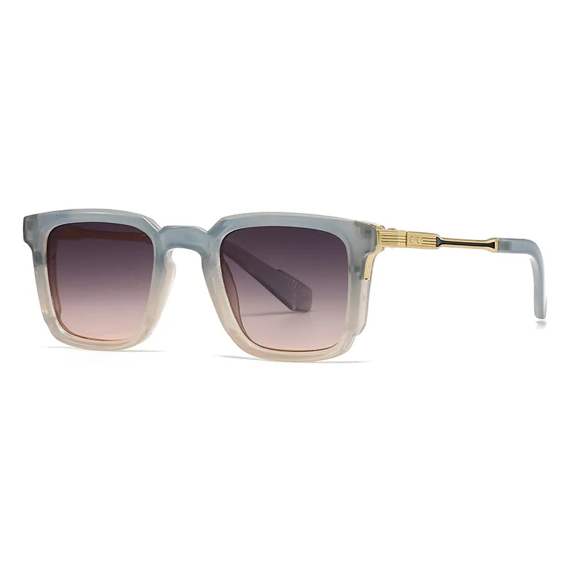 Modern Style Solid Color Pc Square Full Frame Men's Sunglasses