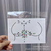 Halloween face stickers chest stickers body tattoo stickers resin acrylic Diamond stickers   tattoo stickers wholesale