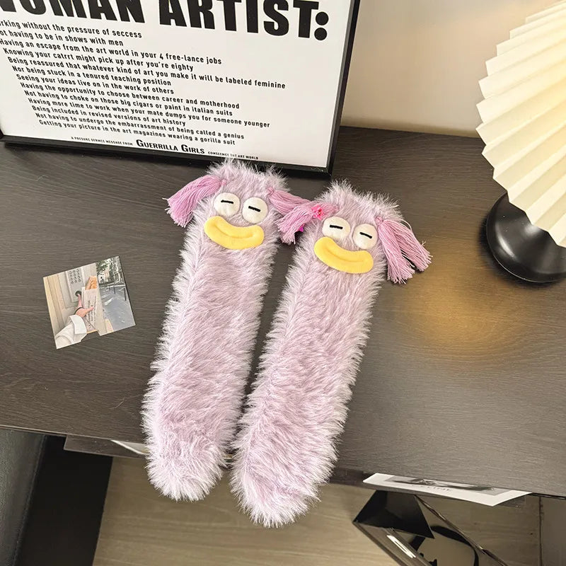 Sweet Women's Cartoon Nylon Ankle Socks A Pair