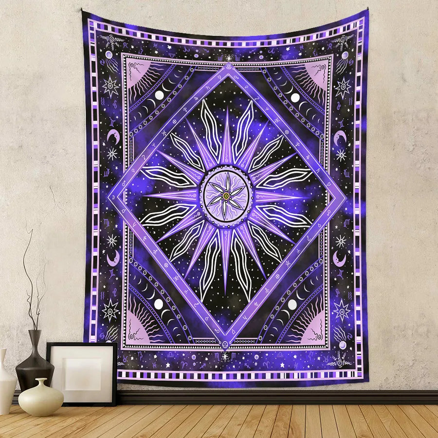 glam starry sky polyester tapestry artificial decorations