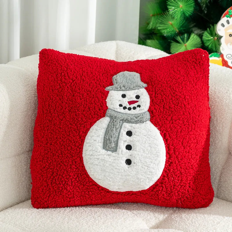 Christmas Cute Snowman Elk Couch & Sofa Decor