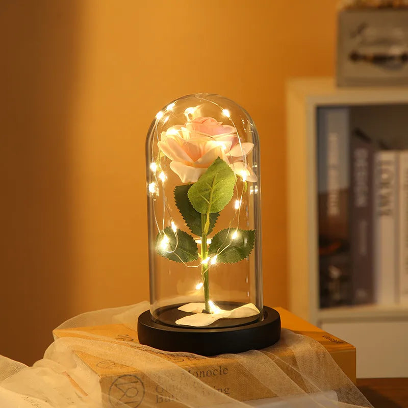 Christmas Valentine'S Day Sweet Pastoral Rose Plastic Indoor Home