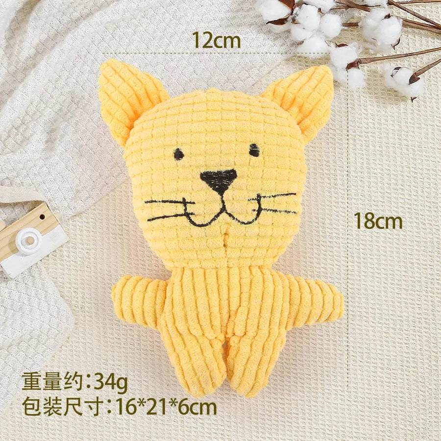 cute cloth animal pet toys