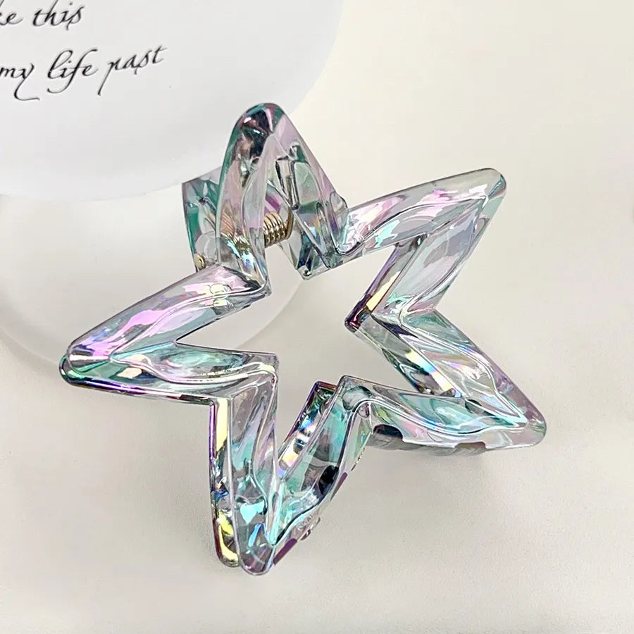 Elegant Korean Style Women's Star Plastic Hair Claws