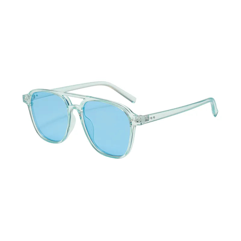 Casual Retro Streetwear Solid Color Pc Square Full Frame Men's Sunglasses