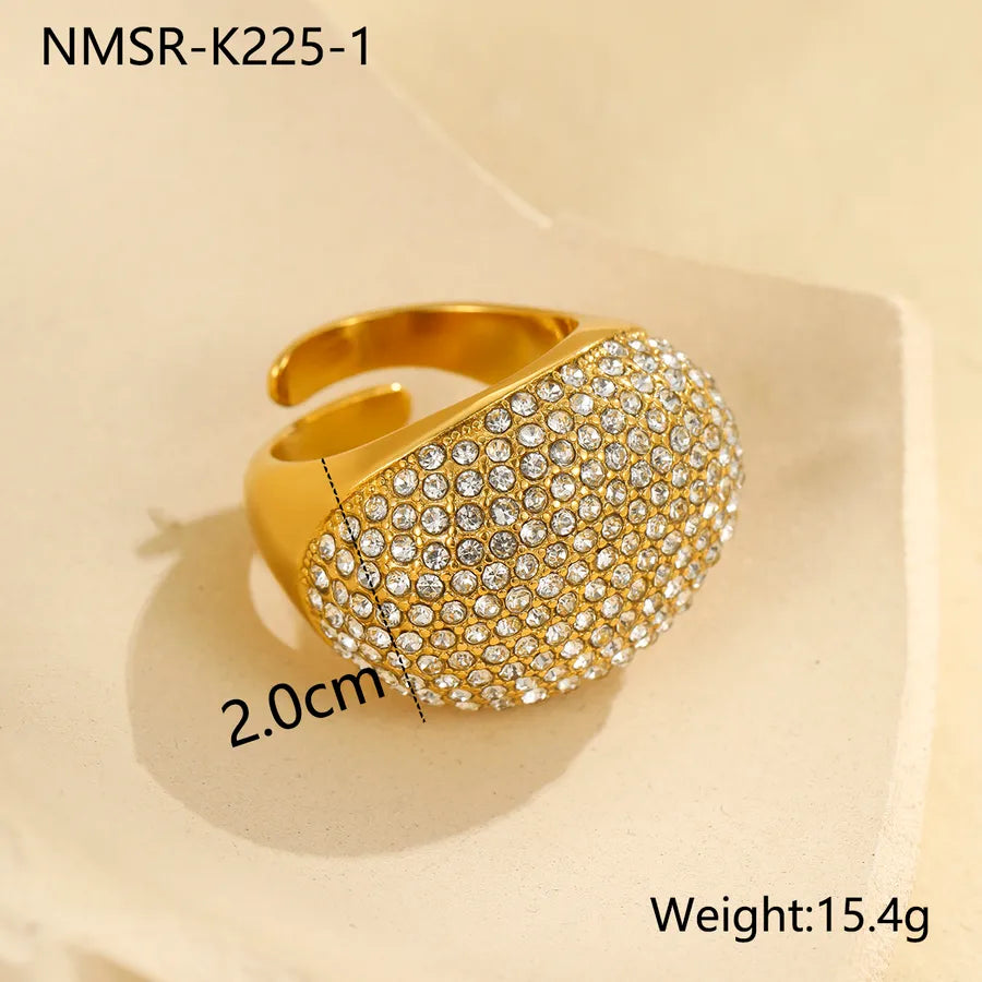 Wholesale Jewelry IG Style Elegant Exaggerated Pentagram Heart Shape 304 Stainless Steel Open Rings
