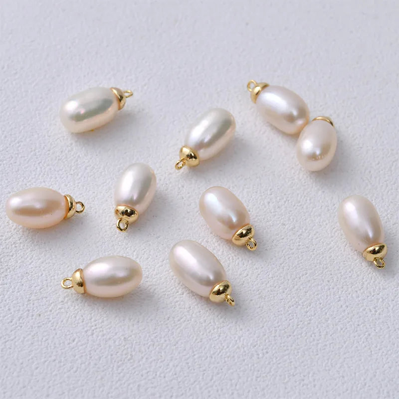 1 Piece Freshwater Pearl Round Oval Pendant