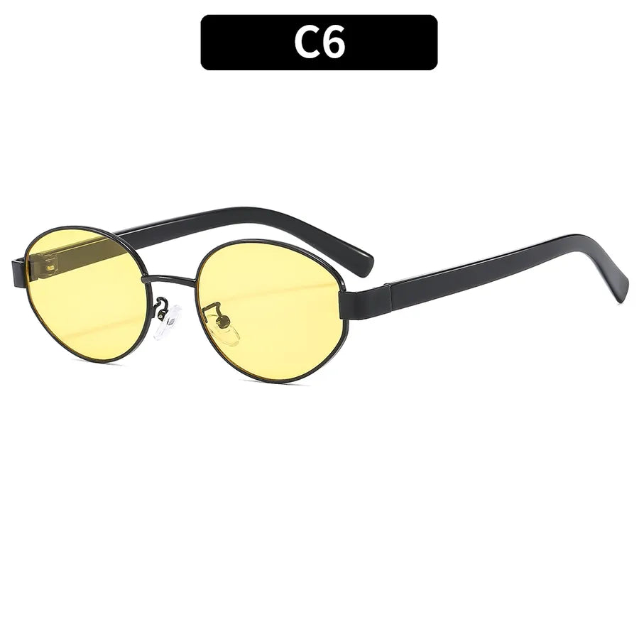 Casual Oval Ac Oval Frame Full Frame Women's Sunglasses