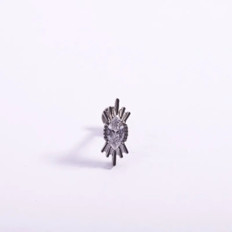 1 Piece Lip Rings Casual Gothic Hip-Hop Geometric Animal Titanium Alloy Polishing Plating Flowers Zircon 18K Gold Plated Lip Rings Ear Cartilage Rings & Studs
