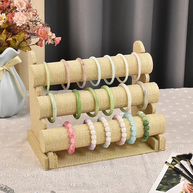 1 Piece Leather Flannel Modern Style Simple Style Solid Color Jewelry Display Jewelry Rack
