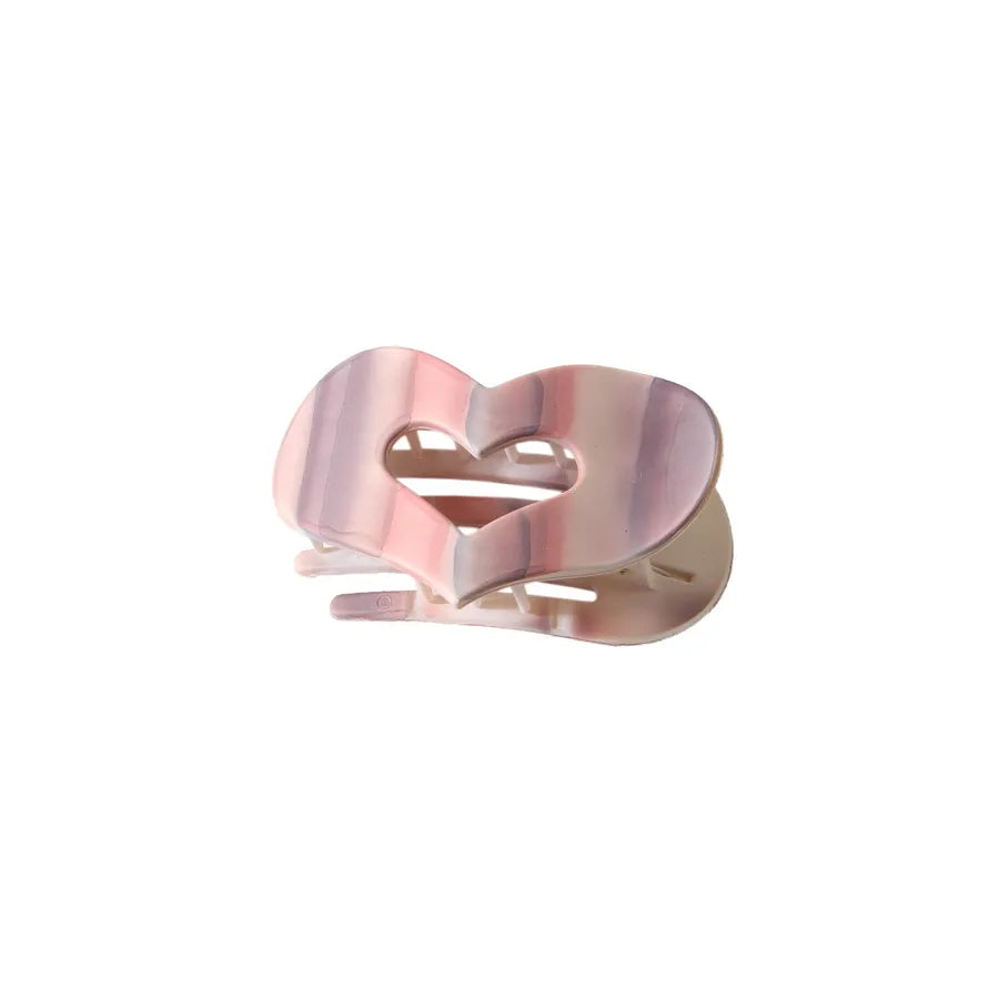 Simple Style Women's Heart Shape pc Plating Hair Clip