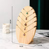 Simple Style Oval solid wood Patchwork Jewelry Display 1 Piece