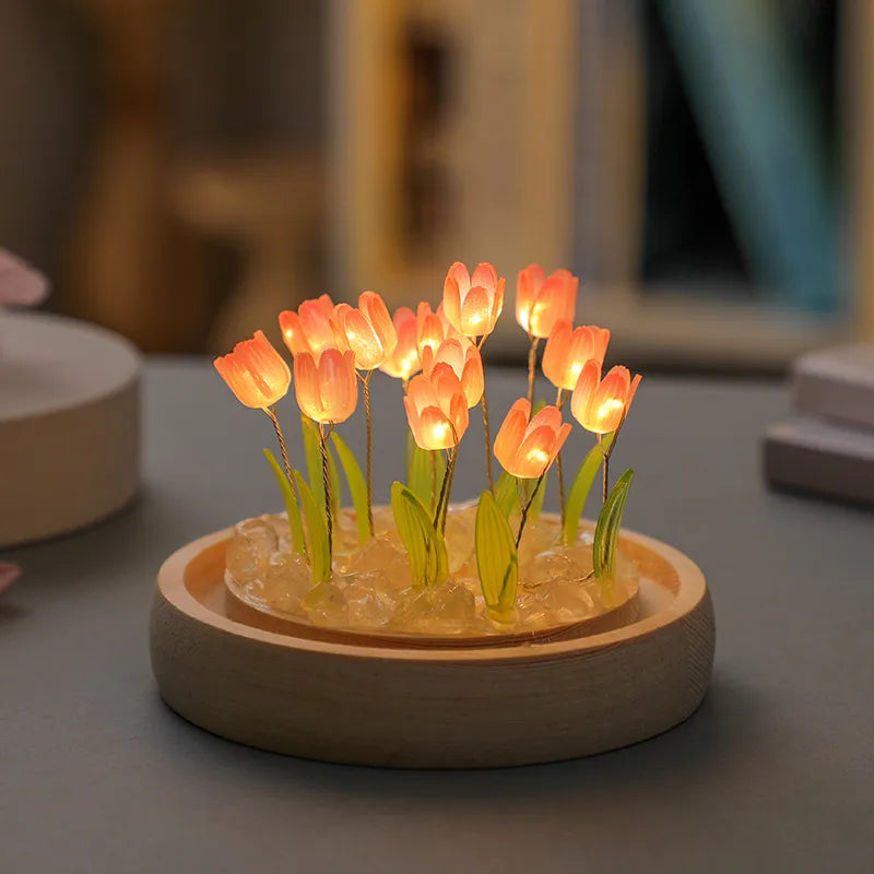 casual romantic floral glass artificial decorations